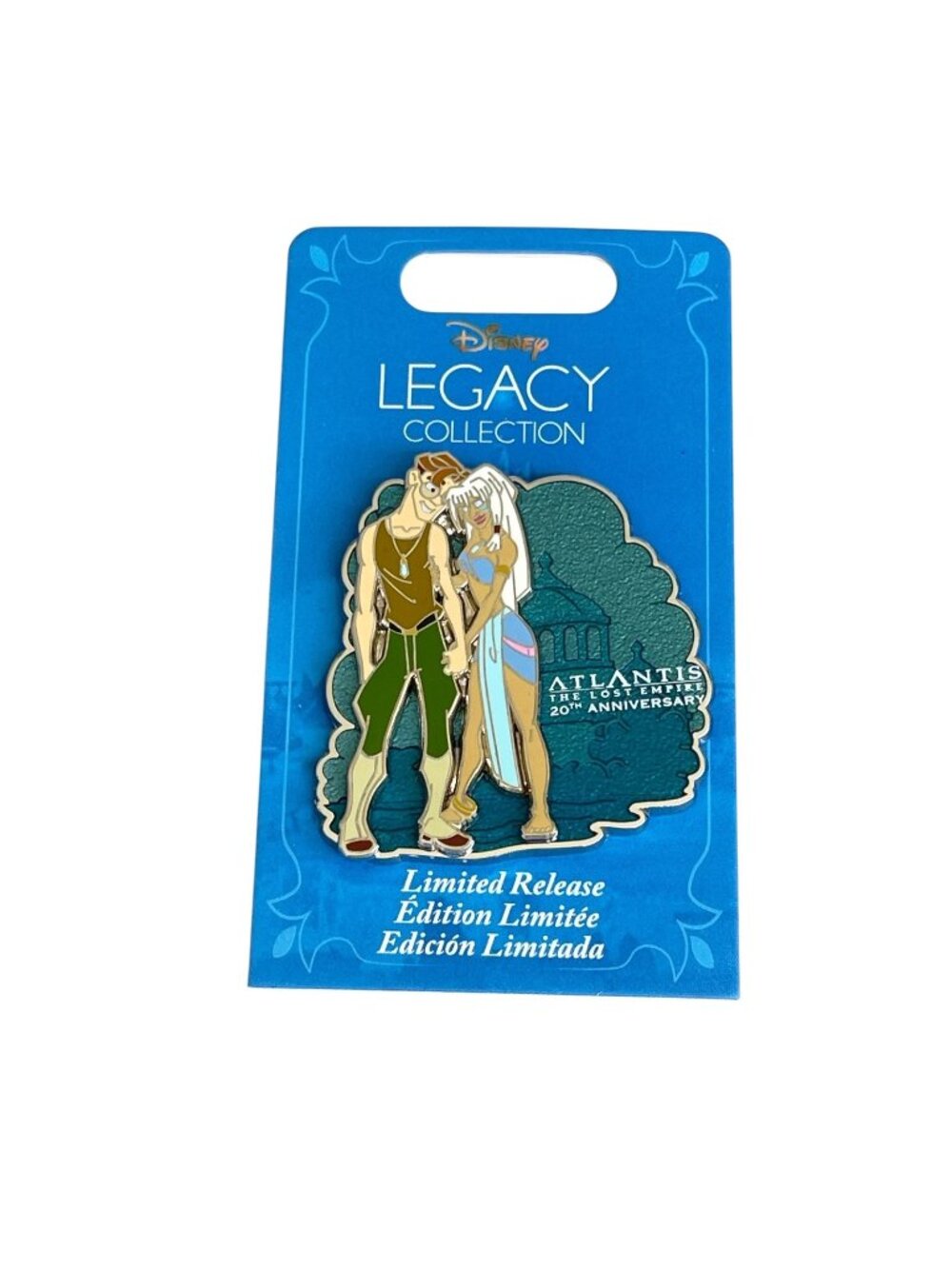 Disney Atlantis The Lost Empire 20th Anniversary Milo Princess Kida Limited Pin